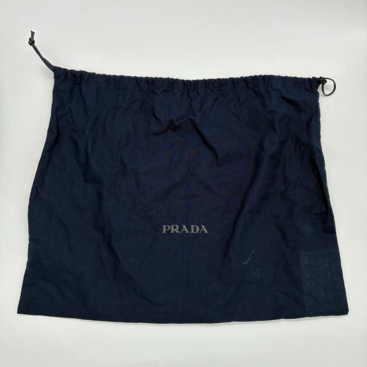 PRADA プラダ トライアングルロゴ ベースボールキャップ 帽子 コットン デニム サイズXL 2HC274 ファッション小物 ★美品★ ★袋付★