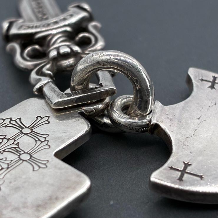 CHROME HEARTS クロムハーツ スリートリンケッツ ペンダントトップ チャーム シルバー SV925 アクセサリー ★付属品付★