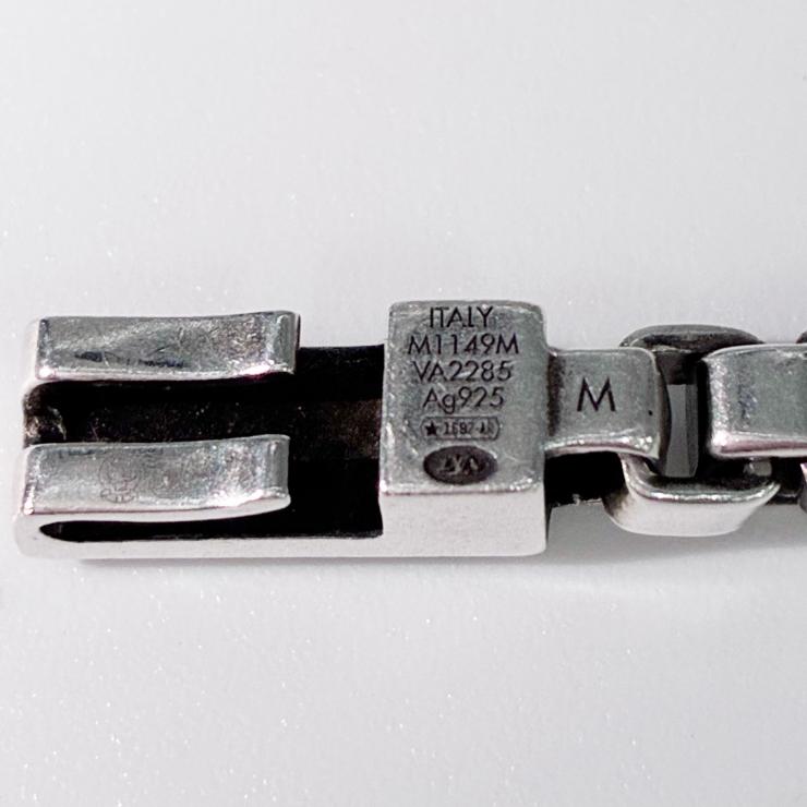 LOUIS VUITTON ルイヴィトン M1149M LVテーラー ブレスレット アクセサリー AG925 シルバー M ★美品★