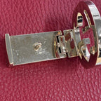 GUCCI グッチ インターロッキングG レザー チェーン ハンド ショルダーバッグ 2WAY レッド ゴールド金具 ★袋付★ ★美品★