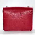 GUCCI グッチ インターロッキングG レザー チェーン ハンド ショルダーバッグ 2WAY レッド ゴールド金具 ★袋付★ ★美品★