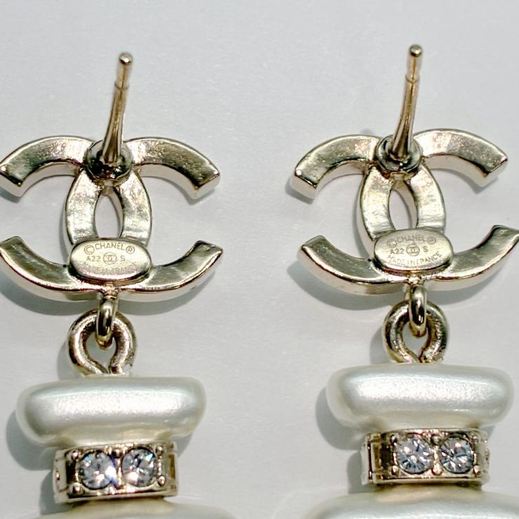CHANEL シャネル ココマーク No.5 パフュームボトル ピアス 両耳用 A22S 2022年コレクション アクセサリー ★箱付★ ★美品★