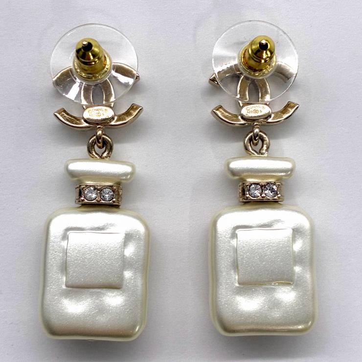 CHANEL シャネル ココマーク No.5 パフュームボトル ピアス 両耳用 A22S 2022年コレクション アクセサリー ★箱付★ ★美品★