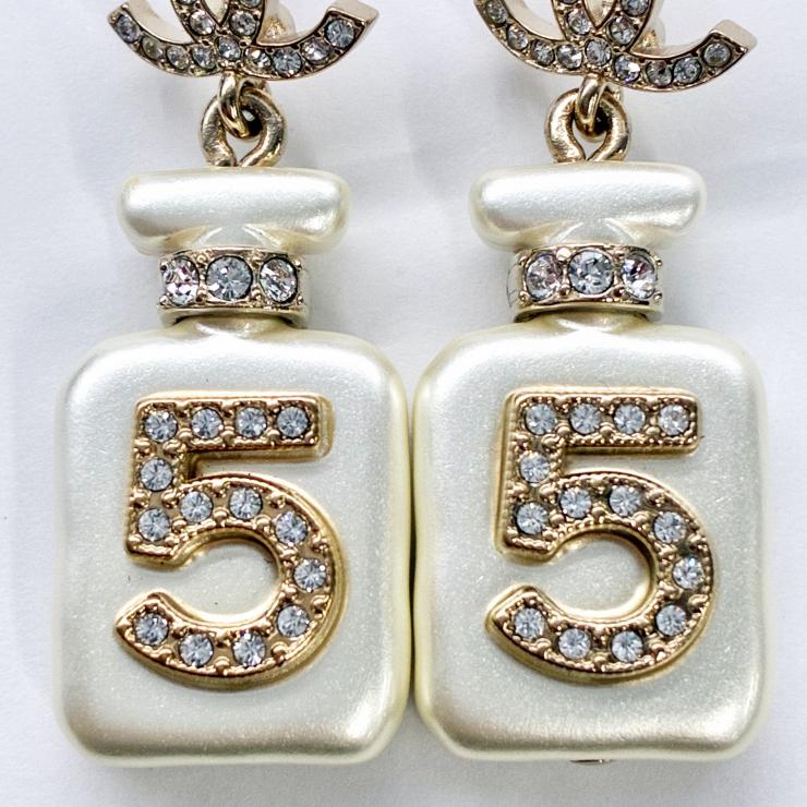 CHANEL シャネル ココマーク No.5 パフュームボトル ピアス 両耳用 A22S 2022年コレクション アクセサリー ★箱付★ ★美品★
