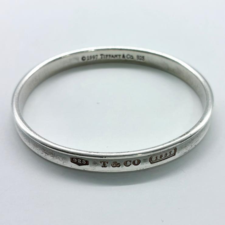 Tiffany&Co. ティファニー 1837 ナロー バングル 約19cm アクセサリー シルバー SV925 ★箱付★