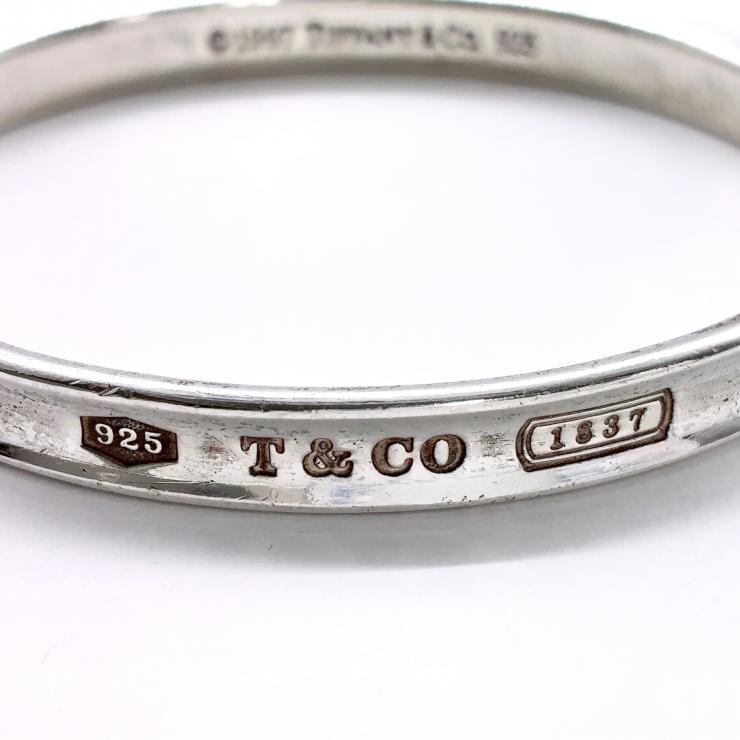 Tiffany&Co. ティファニー 1837 ナロー バングル 約19cm アクセサリー シルバー SV925 ★箱付★