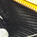 PRADA プラダ オデット サフィアーノ レザー 2WAY ショルダー ハンド バッグ イエロー ★美品★