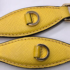 PRADA プラダ オデット サフィアーノ レザー 2WAY ショルダー ハンド バッグ イエロー ★美品★