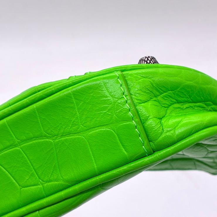BALENCIAGA バレンシアガ ル カゴール ミニ 2WAY ハンド ショルダー バッグ レザー グリーン ★極美品★ ★袋付★
