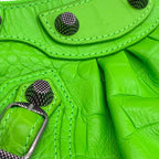 BALENCIAGA バレンシアガ ル カゴール ミニ 2WAY ハンド ショルダー バッグ レザー グリーン ★極美品★ ★袋付★