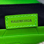 BALENCIAGA バレンシアガ ル カゴール ミニ 2WAY ハンド ショルダー バッグ レザー グリーン ★極美品★ ★袋付★