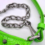 BALENCIAGA バレンシアガ ル カゴール ミニ 2WAY ハンド ショルダー バッグ レザー グリーン ★極美品★ ★袋付★