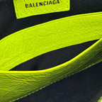 BALENCIAGA バレンシアガ ル カゴール ミニ 2WAY ハンド ショルダー バッグ レザー イエローグリーン ★美品★