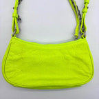 BALENCIAGA バレンシアガ ル カゴール ミニ 2WAY ハンド ショルダー バッグ レザー イエローグリーン ★美品★