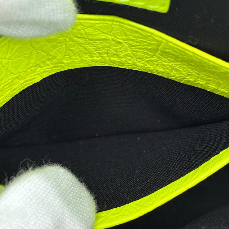 BALENCIAGA バレンシアガ ル カゴール ミニ 2WAY ハンド ショルダー バッグ レザー イエローグリーン ★美品★