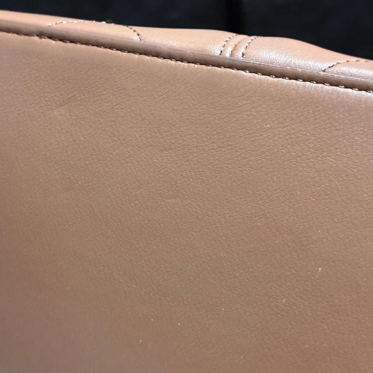 CHANEL シャネル カーフスキン ショッピングバッグ ブラウン トート ハンド バッグ ランダムプレート ★良品★