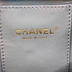 CHANEL シャネル マトラッセ ラムスキン リュックサック バックパック AS4493 ブルー ゴールド金具 ランダムプレート ★良品★