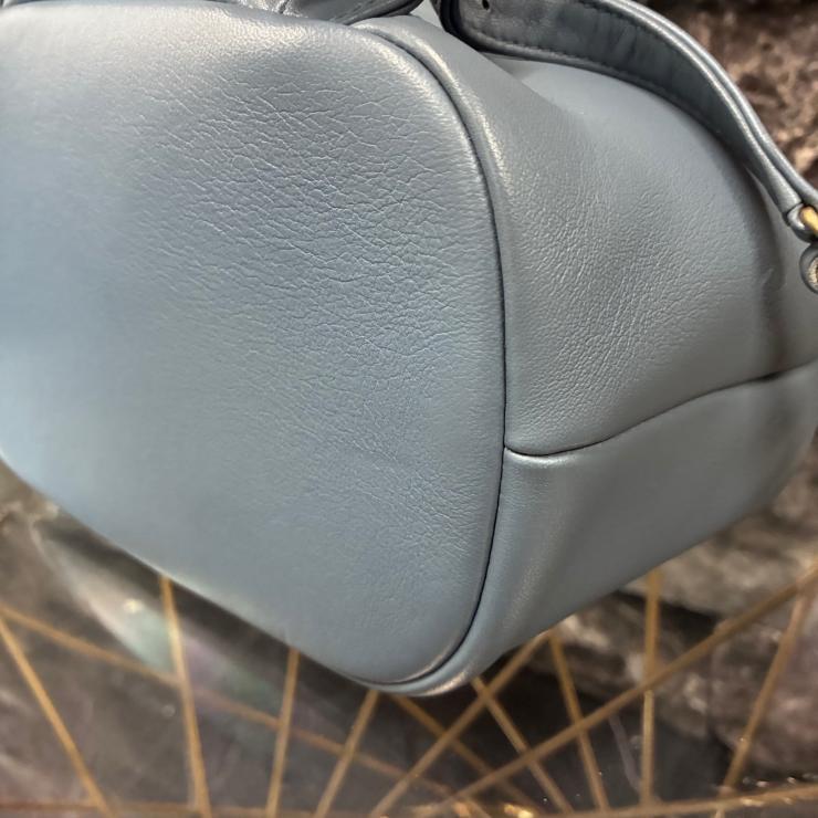CHANEL シャネル マトラッセ ラムスキン リュックサック バックパック AS4493 ブルー ゴールド金具 ランダムプレート ★良品★