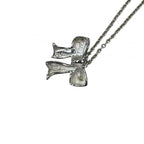 Tiffany&Co. ティファニー リボン ネックレス SV925 シルバー アクセサリー ★美品★ ★袋付★