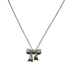 Tiffany&Co. ティファニー リボン ネックレス SV925 シルバー アクセサリー ★美品★ ★袋付★