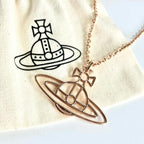 Vivienne Westwood ヴィヴィアンウエストウッド フラットオーブ ロングネックレス ピンクゴールド アクセサリー ★袋付★ ★美品★
