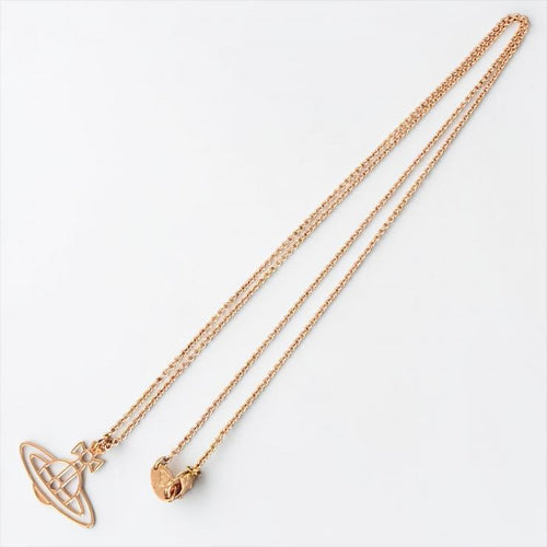 Vivienne Westwood ヴィヴィアンウエストウッド フラットオーブ ロングネックレス ピンクゴールド アクセサリー ★袋付★ ★美品★
