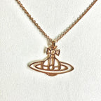 Vivienne Westwood ヴィヴィアンウエストウッド フラットオーブ ロングネックレス ピンクゴールド アクセサリー ★袋付★ ★美品★