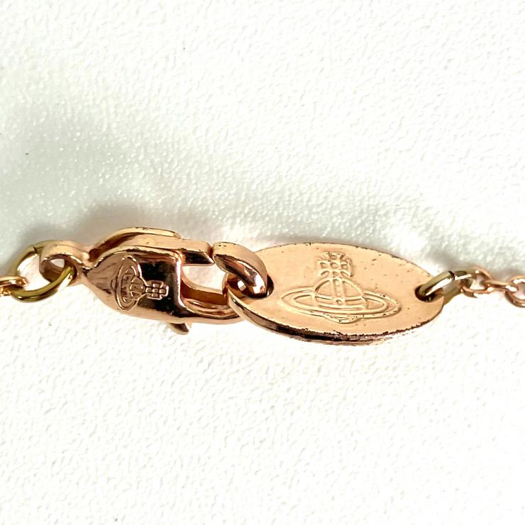 Vivienne Westwood ヴィヴィアンウエストウッド フラットオーブ ロングネックレス ピンクゴールド アクセサリー ★袋付★ ★美品★