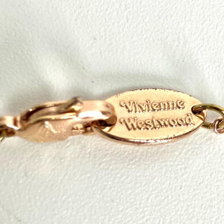 Vivienne Westwood ヴィヴィアンウエストウッド フラットオーブ ロングネックレス ピンクゴールド アクセサリー ★袋付★ ★美品★