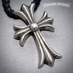 CHROME HEARTS クロムハーツ CHクロス ペンダント ネックレス レザーブレイド ボロチップ アクセサリー シルバー Silver 925 ★人気高騰中★