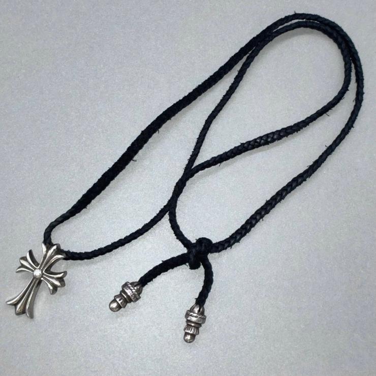 CHROME HEARTS クロムハーツ CHクロス ペンダント ネックレス レザーブレイド ボロチップ アクセサリー シルバー Silver 925 ★人気高騰中★