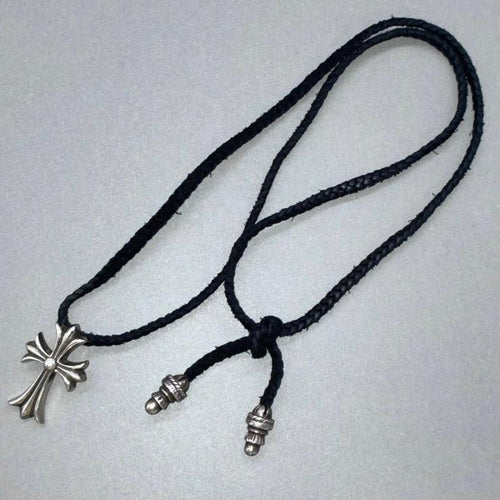 CHROME HEARTS クロムハーツ CHクロス ペンダント ネックレス レザーブレイド ボロチップ アクセサリー シルバー Silver 925 ★人気高騰中★