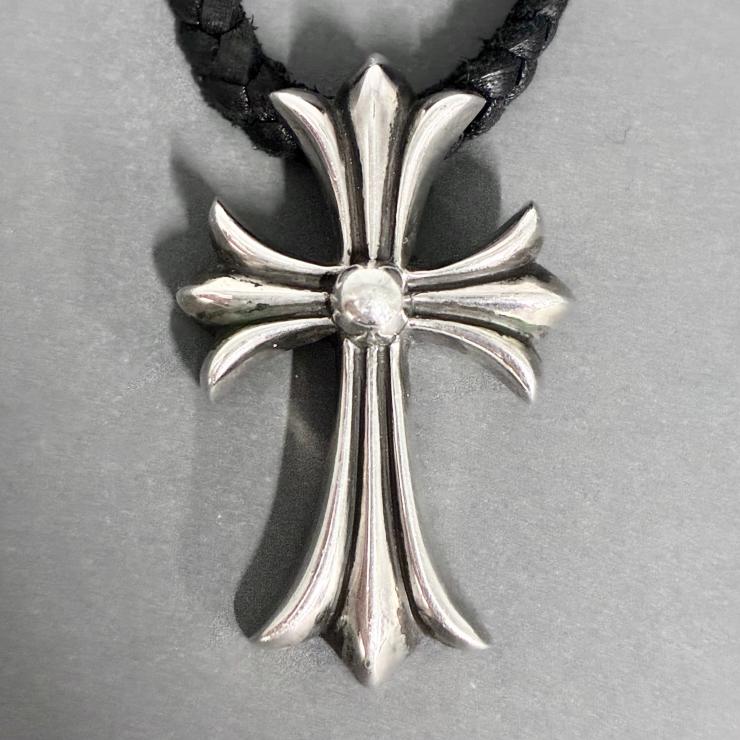 CHROME HEARTS クロムハーツ CHクロス ペンダント ネックレス レザーブレイド ボロチップ アクセサリー シルバー Silver 925 ★人気高騰中★