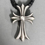CHROME HEARTS クロムハーツ CHクロス ペンダント ネックレス レザーブレイド ボロチップ アクセサリー シルバー Silver 925 ★人気高騰中★