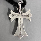 CHROME HEARTS クロムハーツ CHクロス ペンダント ネックレス レザーブレイド ボロチップ アクセサリー シルバー Silver 925 ★人気高騰中★