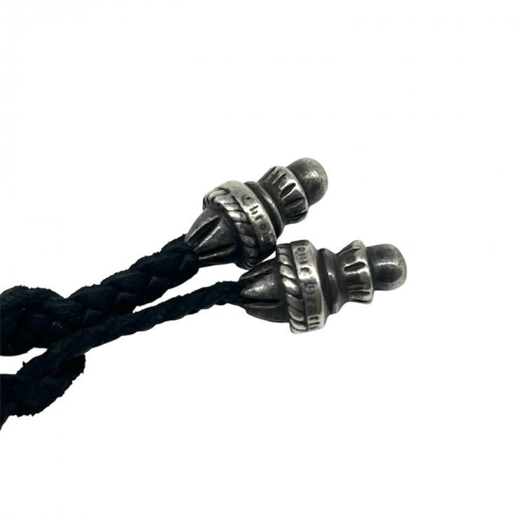 CHROME HEARTS クロムハーツ ラージCHクロス LARGE CH CROSS チョーカー ペンダント ネックレス アクセサリー シルバー SV925 革紐 ★人気高騰中★★原本有★