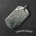 CHROME HEARTS クロムハーツ D TAG LRG GOD BLESS ラージ ドッグタグ ゴッドブレス ペンダントトップ シルバー 925 ★人気高騰中★