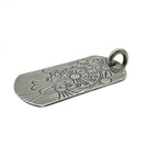 CHROME HEARTS クロムハーツ D TAG LRG GOD BLESS ラージ ドッグタグ ゴッドブレス ペンダントトップ シルバー 925 ★人気高騰中★