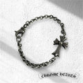CHROME HEARTS クロムハーツ CHAIN TINY CH CRS タイニーCHクロスチェーン ブレスレット アクセサリー シルバー 925 ★人気高騰中★