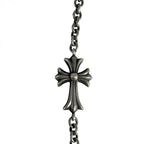 CHROME HEARTS クロムハーツ CHAIN TINY CH CRS タイニーCHクロスチェーン ブレスレット アクセサリー シルバー 925 ★人気高騰中★