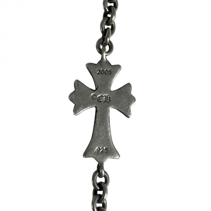 CHROME HEARTS クロムハーツ CHAIN TINY CH CRS タイニーCHクロスチェーン ブレスレット アクセサリー シルバー 925 ★人気高騰中★