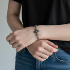CHROME HEARTS クロムハーツ CHAIN TINY CH CRS タイニーCHクロスチェーン ブレスレット アクセサリー シルバー 925 ★人気高騰中★