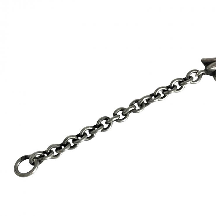 CHROME HEARTS クロムハーツ CHAIN TINY CH CRS タイニーCHクロスチェーン ブレスレット アクセサリー シルバー 925 ★人気高騰中★