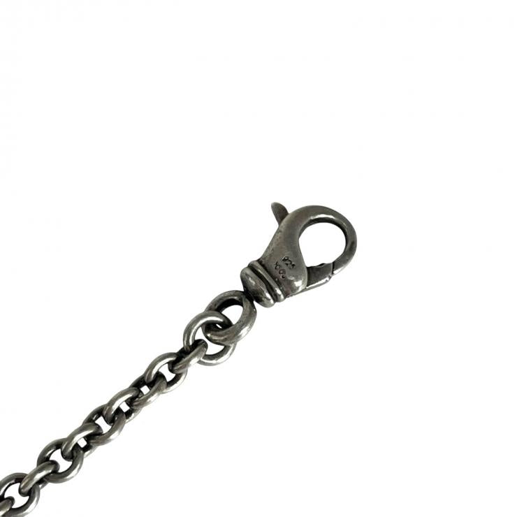 CHROME HEARTS クロムハーツ CHAIN TINY CH CRS タイニーCHクロスチェーン ブレスレット アクセサリー シルバー 925 ★人気高騰中★