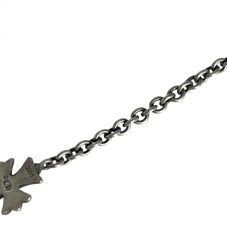 CHROME HEARTS クロムハーツ CHAIN TINY CH CRS タイニーCHクロスチェーン ブレスレット アクセサリー シルバー 925 ★人気高騰中★