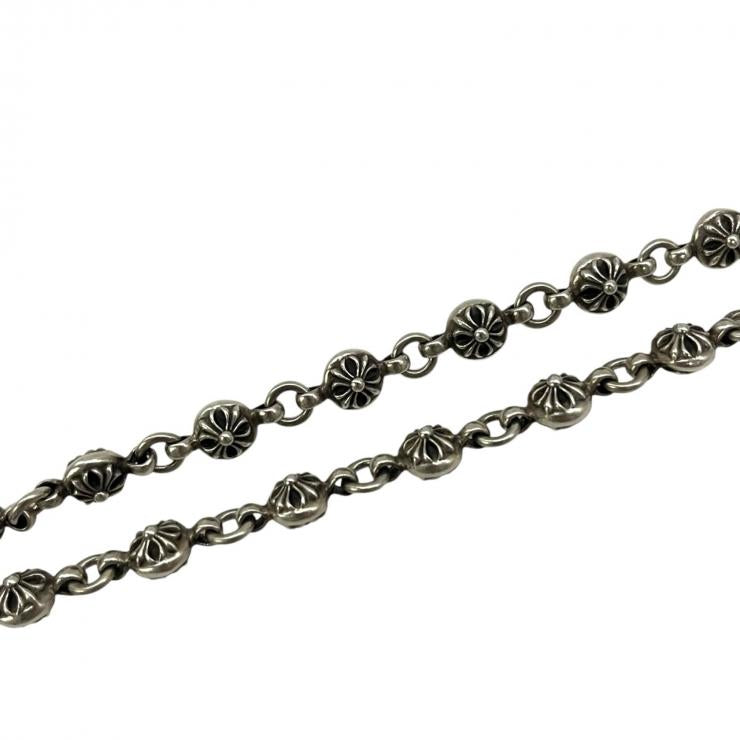 CHROME HEARTS クロムハーツ CRSBL CHN SML CH CRS 20inch 20インチ クロスボールチェーン スモールCHクロス ネックレス シルバー 925 ★人気高騰中★