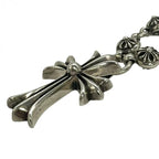 CHROME HEARTS クロムハーツ CRSBL CHN SML CH CRS 20inch 20インチ クロスボールチェーン スモールCHクロス ネックレス シルバー 925 ★人気高騰中★