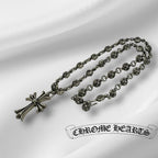 CHROME HEARTS クロムハーツ CRSBL CHN SML CH CRS 20inch 20インチ クロスボールチェーン スモールCHクロス ネックレス シルバー 925 ★人気高騰中★