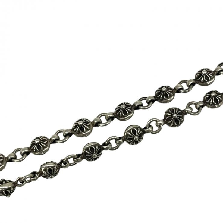 CHROME HEARTS クロムハーツ CRSBL CHN SML CH CRS 20inch 20インチ クロスボールチェーン スモールCHクロス ネックレス シルバー 925 ★人気高騰中★