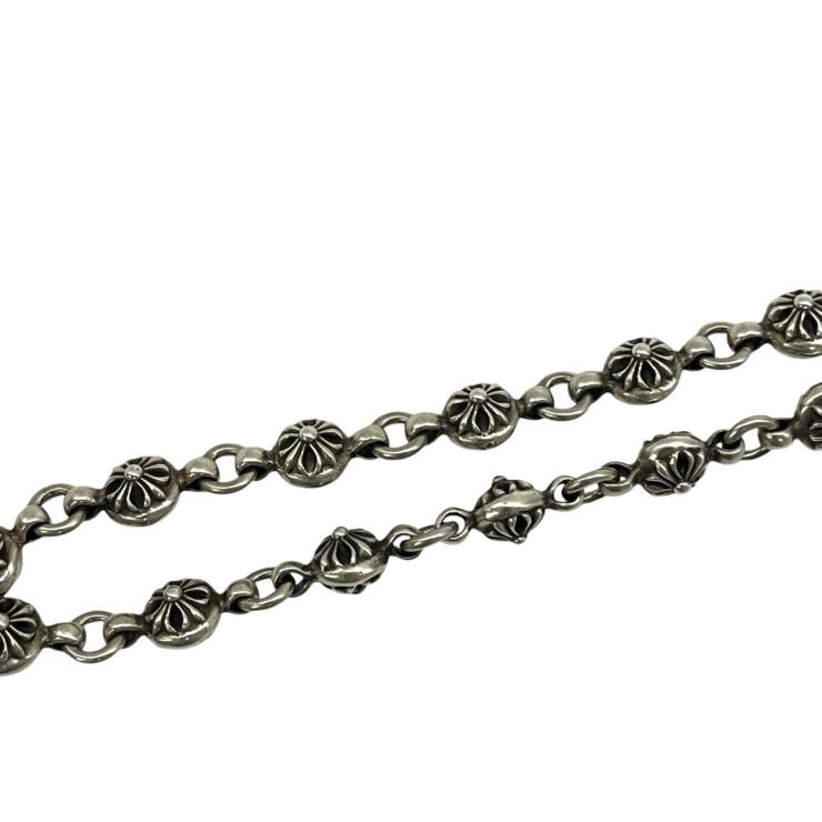 CHROME HEARTS クロムハーツ CRSBL CHN SML CH CRS 20inch 20インチ クロスボールチェーン スモールCHクロス ネックレス シルバー 925 ★人気高騰中★